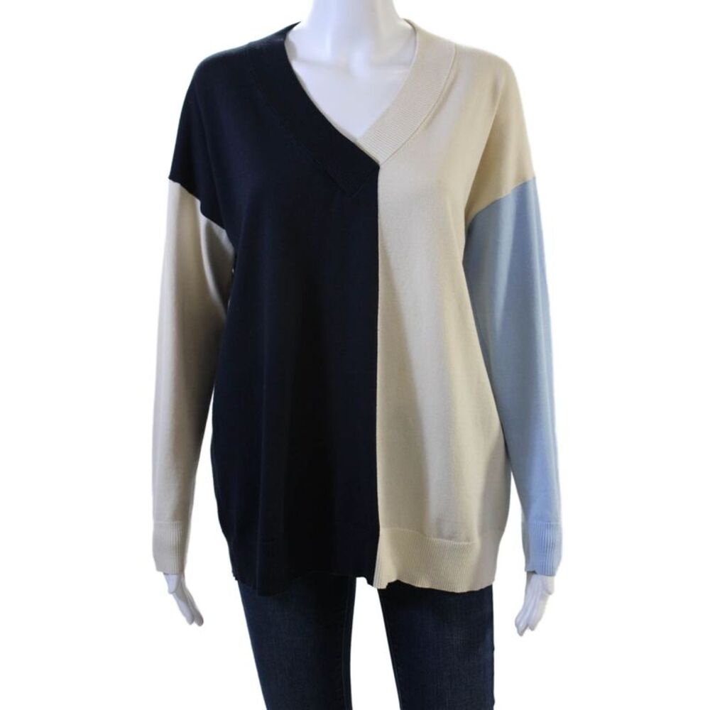 Chinti & Parker Unisex Cardigan Beige V-Neck Long Sleeve Designer Size S